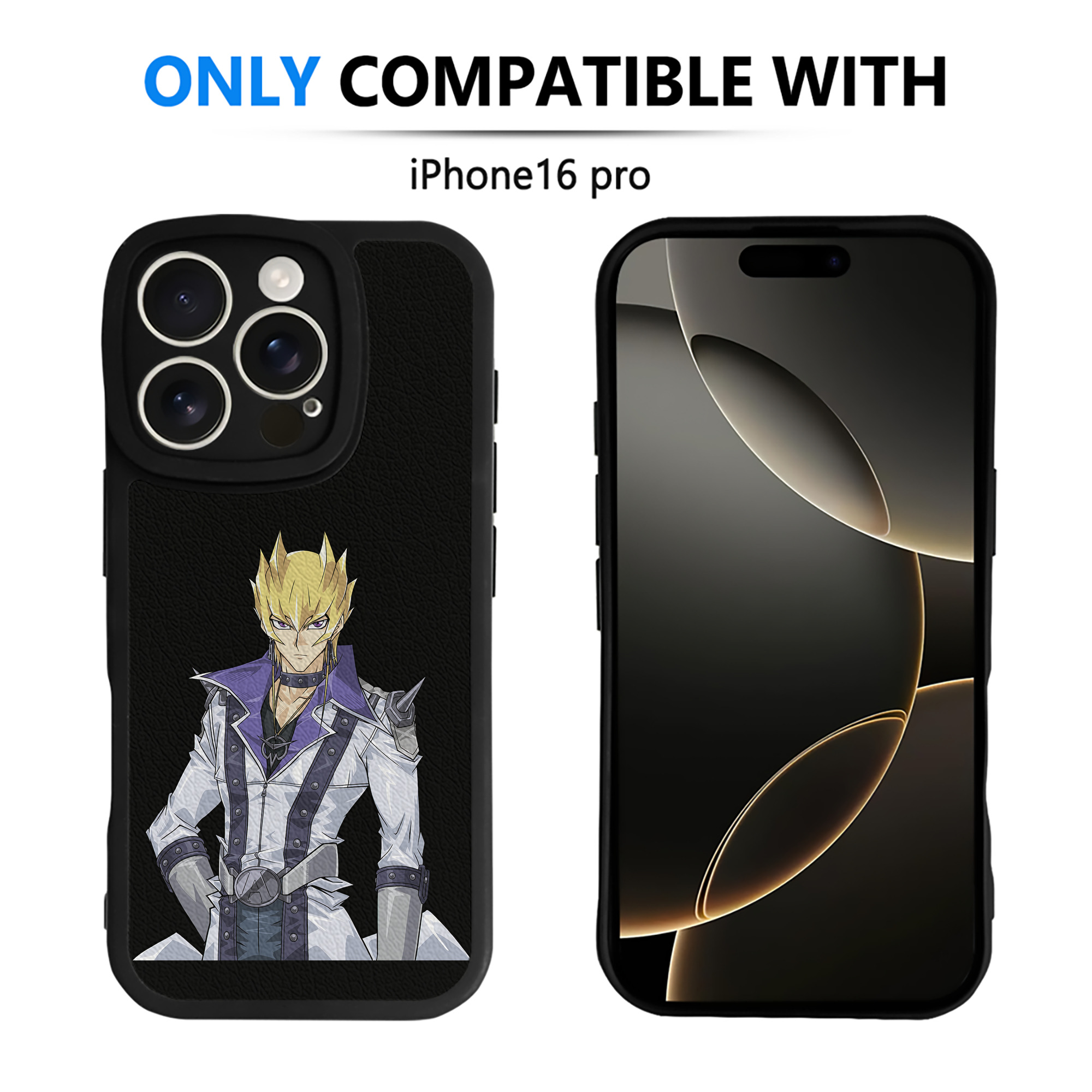 （画像用） 遊☆戯☆王 Yu-Gi-Oh! 【iPhone 16シリーズ対応】シリコンスマホケース（レザー調） 材質：シリコン